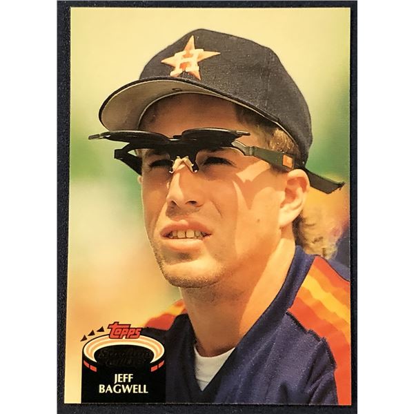 1992 TOPPS STADIUM CLUB BASEBALL JEFF BAGWELL (HOF) ROOKIE CARD
