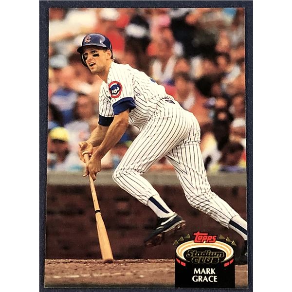 1992 TOPPS STADIUM CLUB BASEBALL MARK GRACE