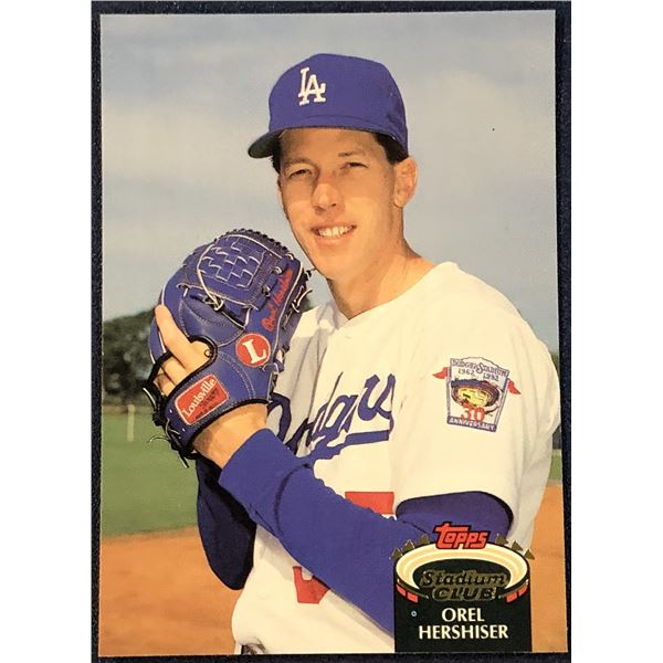 1992 TOPPS STADIUM CLUB BASEBALL OREL HERSHISER (HOF)