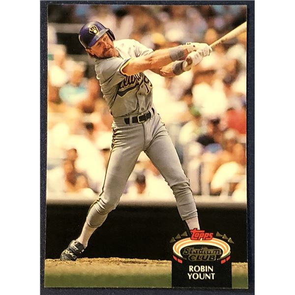 1992 TOPPS STADIUM CLUB BASEBALL ROBIN YOUNT (HOF)