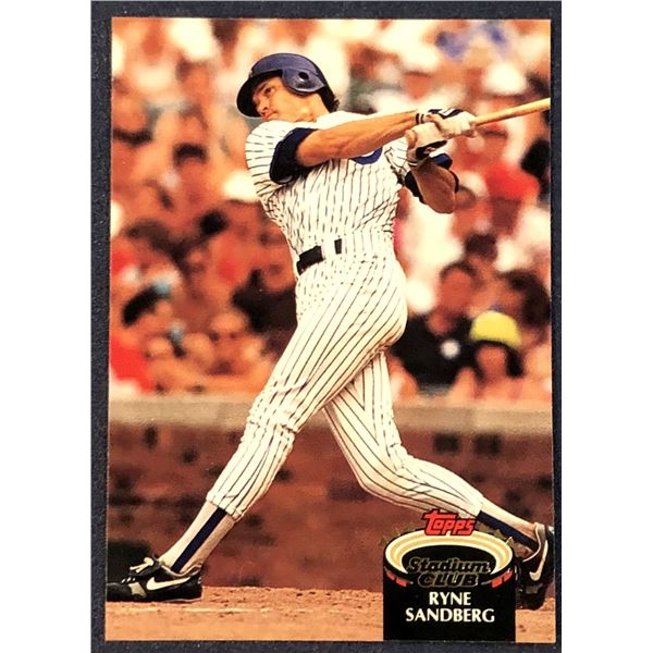 1992 TOPPS STADIUM CLUB BASEBALL RYNE SANDBERG (HOF)