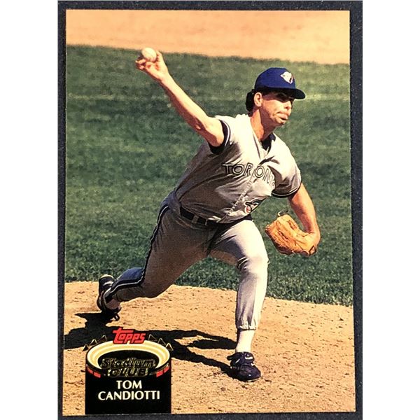 1992 TOPPS STADIUM CLUB BASEBALL TOM CANDIOTTI