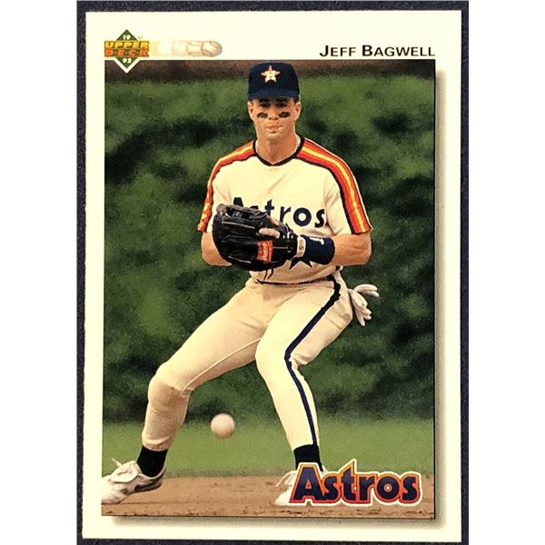 1992 UPPER DECK JEFF BAGWELL (HOF) ROOKIE CARD
