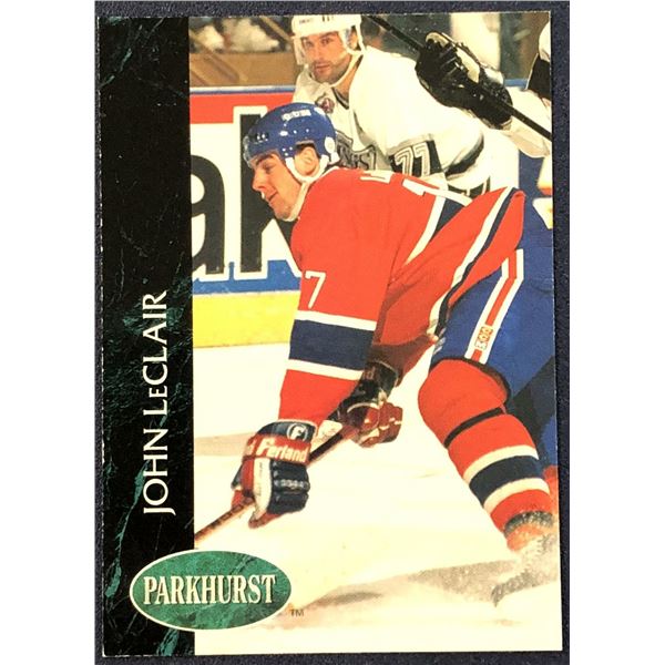 1992-93 PARKHURST JOHN LeCLAIR ROOKIE CARD