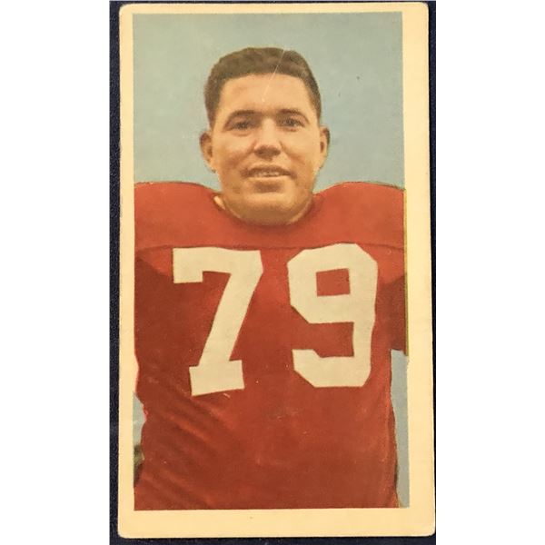1954 BLUE RIBBON CFL FOOTBALL RAY POOLE ROOKIE CARD