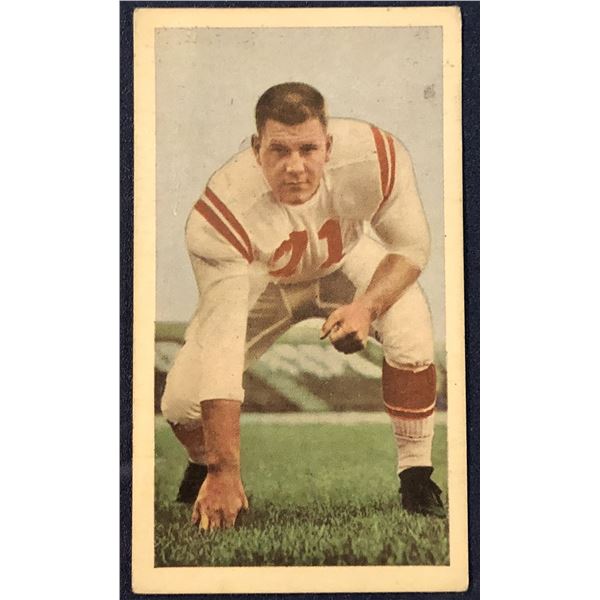 1954 BLUE RIBBON CFL FOOTBALL TOM MINER ROOKIE CARD