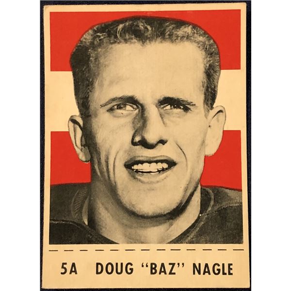 1956 SHREDDED WHEAT CFL FOOTBALL BAZ NAGLE