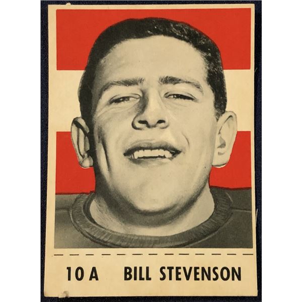 1956 SHREDDED WHEAT CFL FOOTBALL BILL STEVENSON