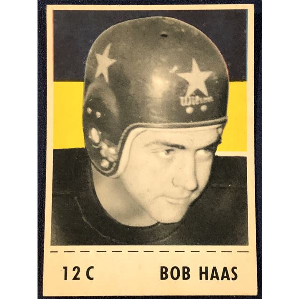 1956 SHREDDED WHEAT CFL FOOTBALL BOB HAAS