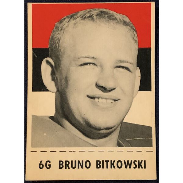 1956 SHREDDED WHEAT CFL FOOTBALL BRUNO BITKOWSKI