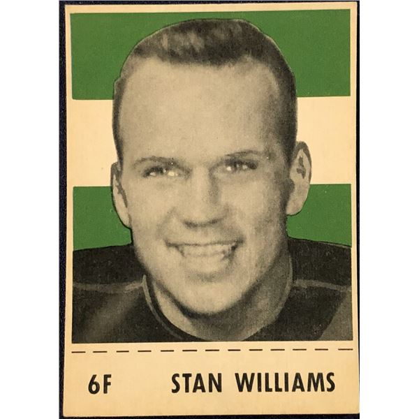 1956 SHREDDED WHEAT CFL FOOTBALL STAN WILLIAMS