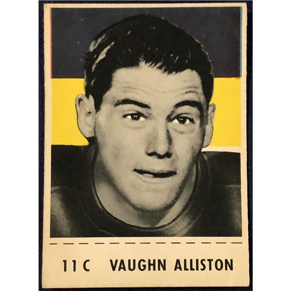 1956 SHREDDED WHEAT CFL FOOTBALL VAUGHN ALLISTON