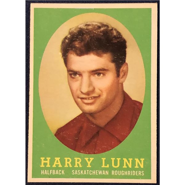 1958 O-PEE-CHEE CFL FOOTBALL HARRY LUNN