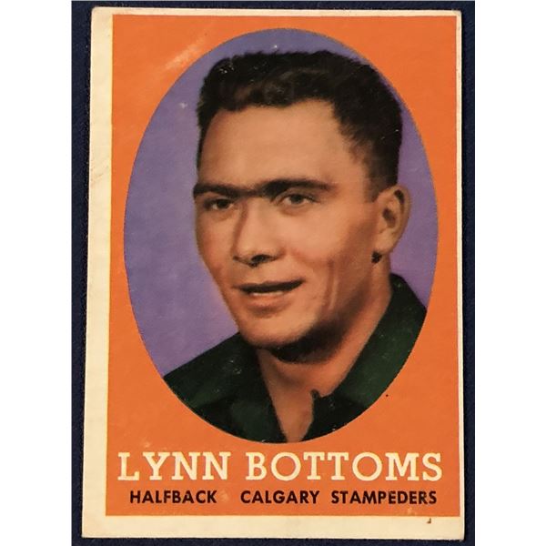 1958 O-PEE-CHEE CFL FOOTBALL LYNN BOTTOMS