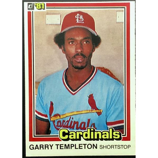 1981 DONRUSS GARRY TEMPLETON