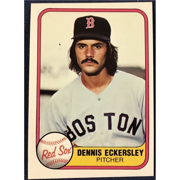 1981 FLEER DENNIS ECKERSLEY (HOF)