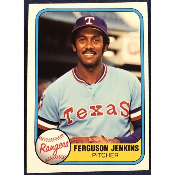 1981 FLEER FERGIE JENKINS (HOF)