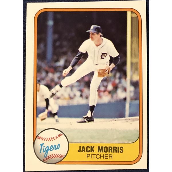 1981 FLEER JACK MORRIS (HOF)