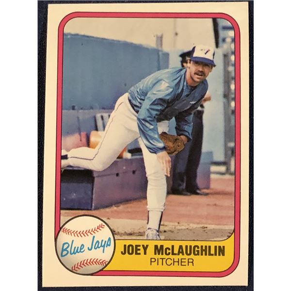 1981 FLEER JOEY McLAUGHLIN