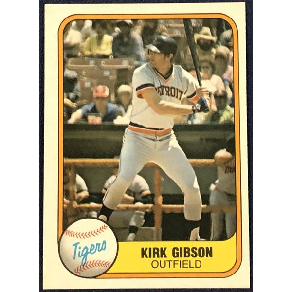 1981 FLEER KIRK GIBSON ROOKIE CARD