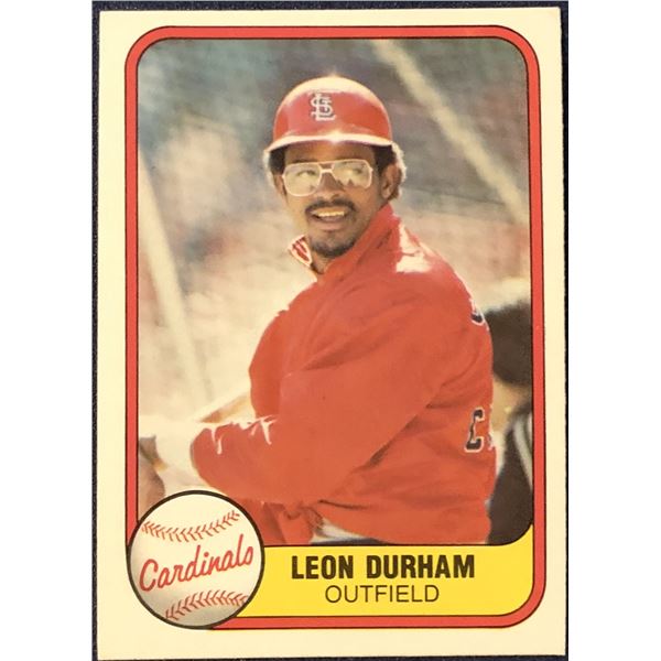 1981 FLEER LEON DURHAM ROOKIE CARD