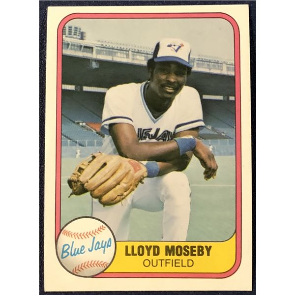 1981 FLEER LLOYD MOSEBY ROOKIE CARD