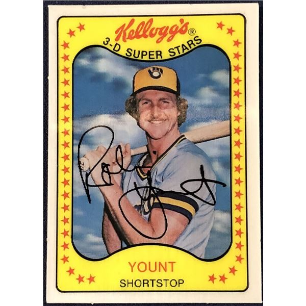 1981 KELLOGGS 3-D ROBIN YOUNT (HOF)