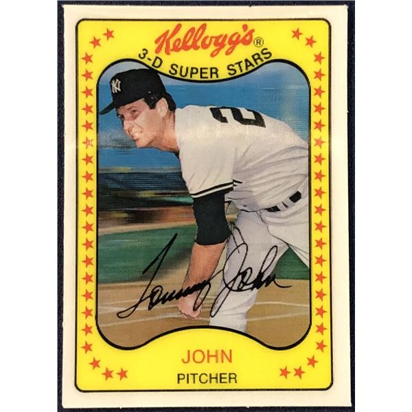 1981 KELLOGGS 3-D TOMMY JOHN