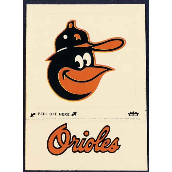 1982 FLEER BALTIMORE ORIOLES