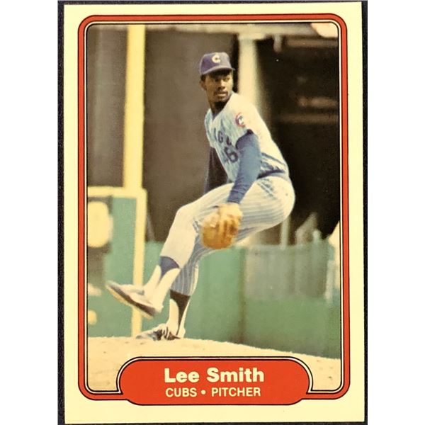 1982 FLEER LEE SMITH (HOF) ROOKIE CARD