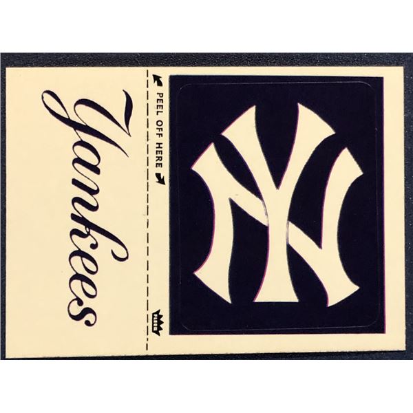 1982 FLEER NEW YORK YANKEES