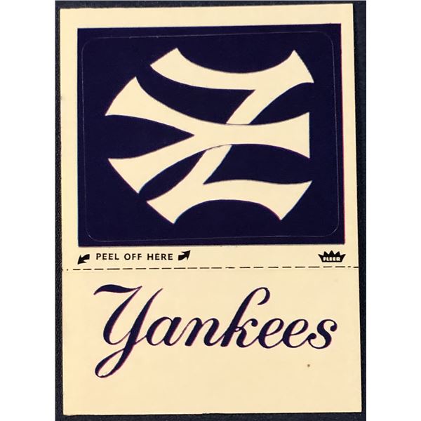 1982 FLEER NEW YORK YANKEES