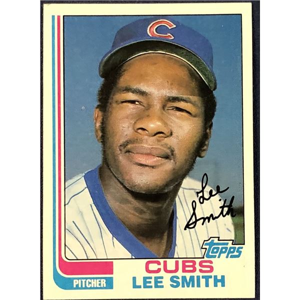 1982 TOPPS LEE SMITH (HOF) ROOKIE CARD