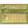 Image 2 : 1982 TOPPS LEE SMITH (HOF) ROOKIE CARD