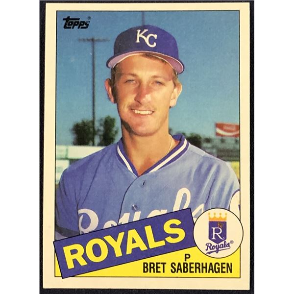 1985 TOPPS BRET SABERHAGEN ROOKIE CARD