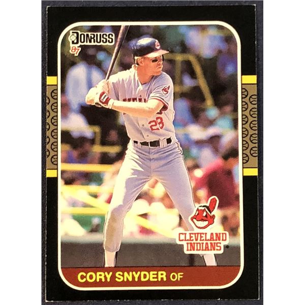 1987 DONRUSS CORY SNYDER ROOKIE CARD
