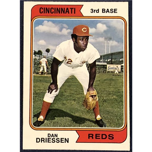 1974 TOPPS DAN DRIESSEN ROOKIE CARD