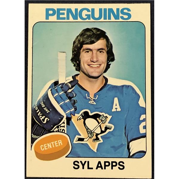 1975-76 TOPPS NHL HOCKEY SYL APPS