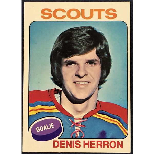 1975-76 TOPPS NHL HOCKEY DENIS HERRON