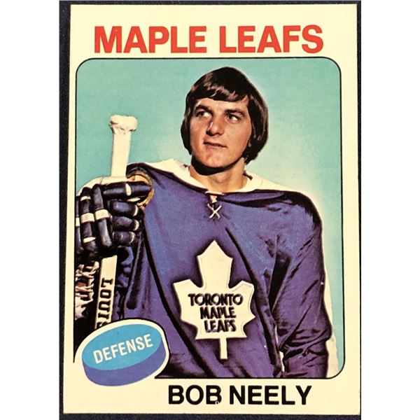 1975-76 TOPPS NHL HOCKEY BOB NEELY