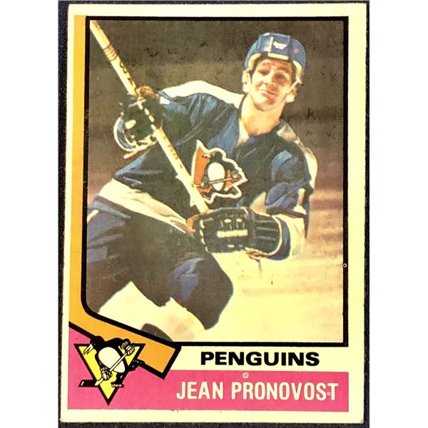 1974-75 TOPPS NHL HOCKEY JEAN PRONOVOST
