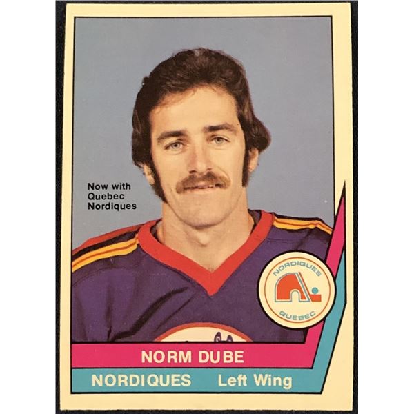 1977-78 O-PEE-CHEE WHA HOCKEY NORM DUBE ROOKIE CARD