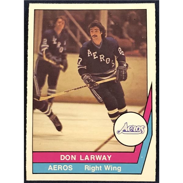 1977-78 O-PEE-CHEE WHA HOCKEY DON LARWAY