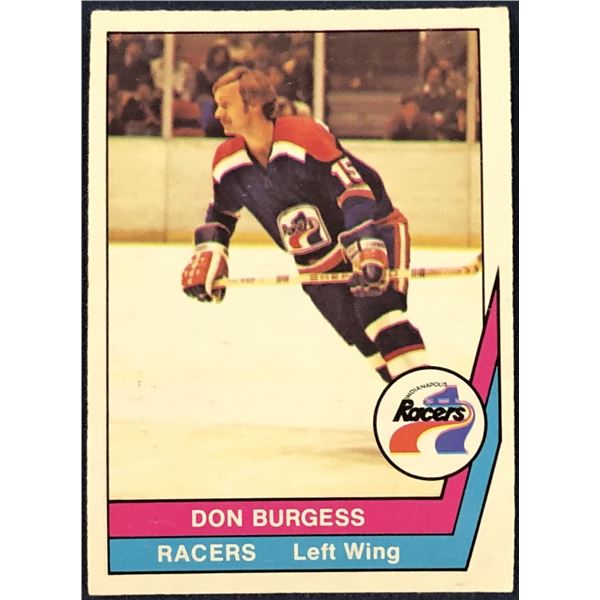 1977-78 O-PEE-CHEE WHA HOCKEY DON BURGESS