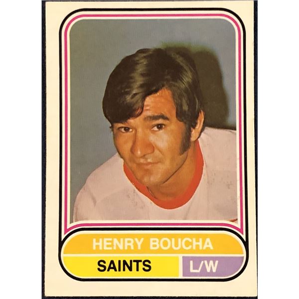 1975-76 O-PEE-CHEE WHA HOCKEY HENRY BOUCHA