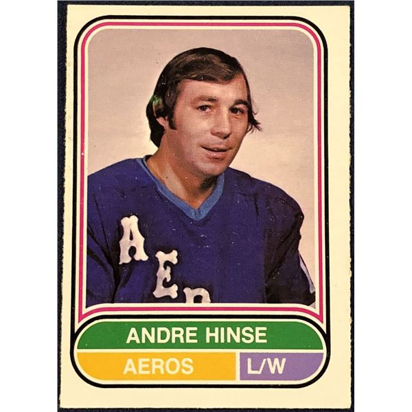 1975-76 O-PEE-CHEE WHA HOCKEY ANDRE HINSE
