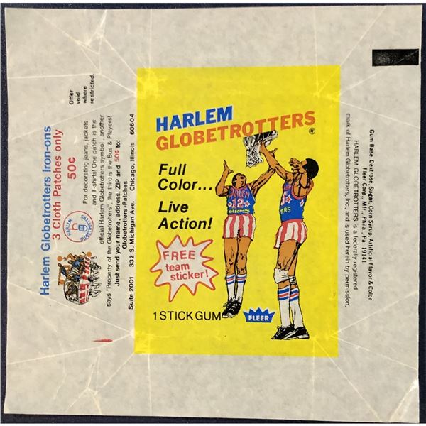 1971-72 FLEER BASKETBALL HARLEM GLOBETROTTERS
