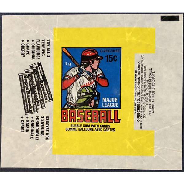 1979 O-PEE-CHEE BASEBALL WRAPPER