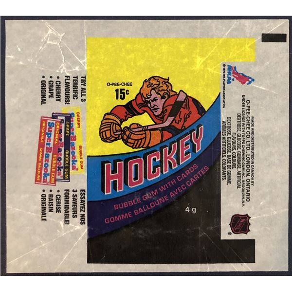1978-79 O-PEE-CHEE NHL HOCKEY WRAPPER