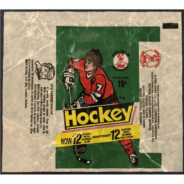 1977-78 O-PEE-CHEE WHA HOCKEY WRAPPER